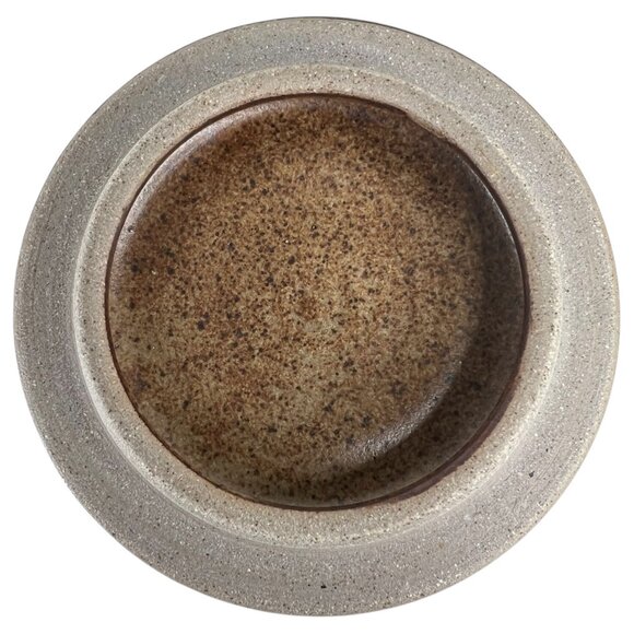 Vintage Hand Thrown Studio Pottery Stoneware Small Lidded Casserole Dish Handles - Picture 11 of 11